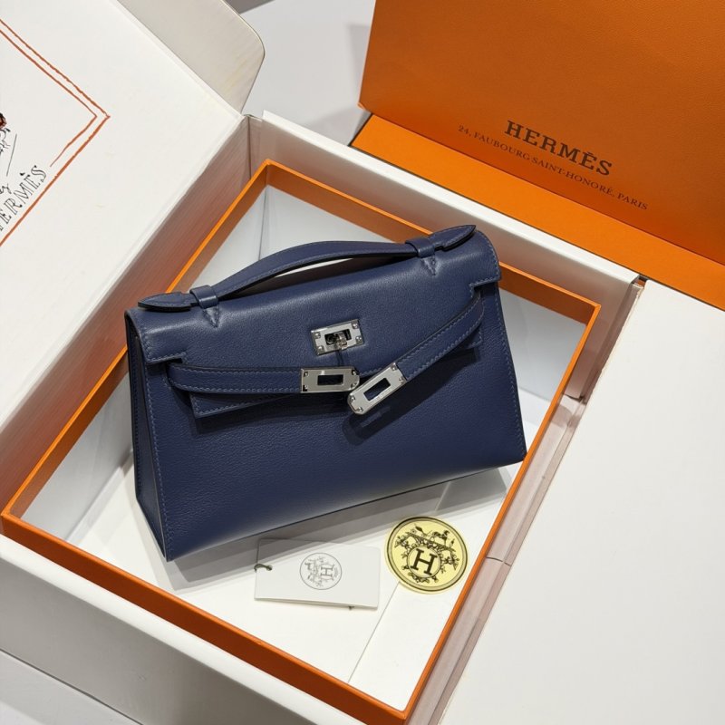 A bag leather Kelly Pochett Swift 22 cm фото 9