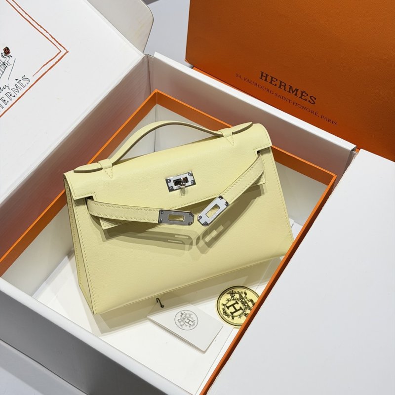 A bag leather Kelly Pochett Swift 22 cm фото 9