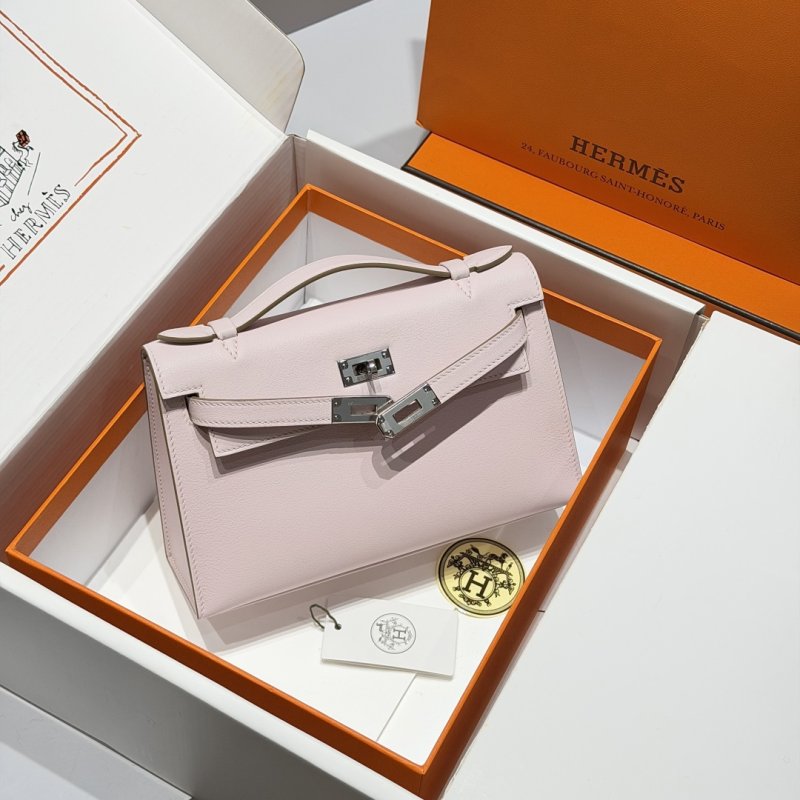 A bag leather Kelly Pochett Swift 22 cm фото 9