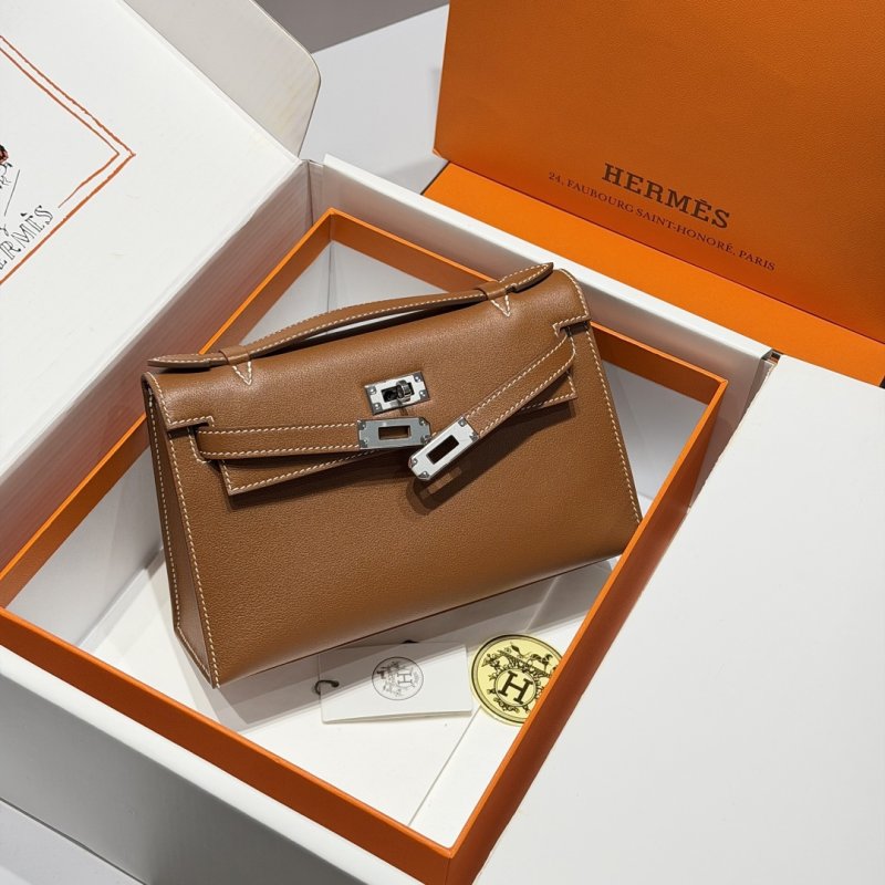 Сумка кожаная Kelly Pochett Swift 22 см фото 9