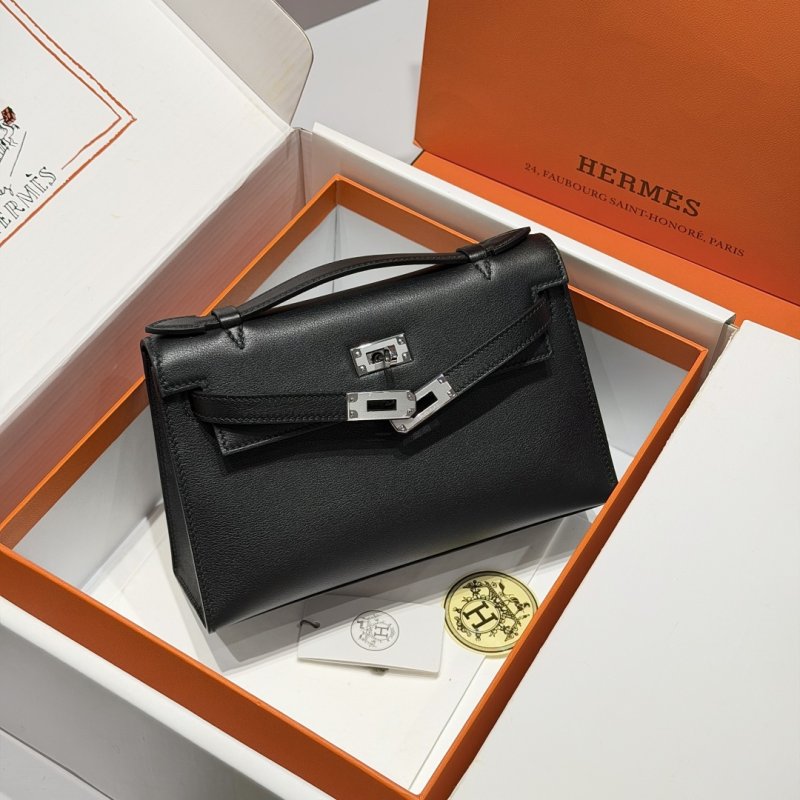 Сумка кожаная Kelly Pochett Swift 22 см фото 9