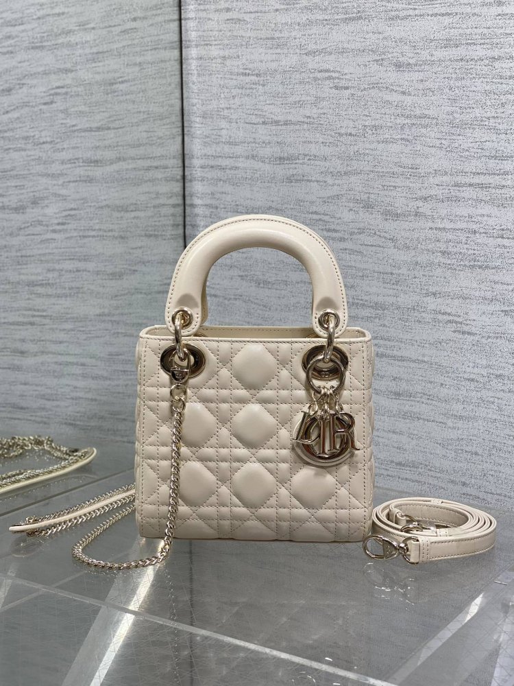 Сумка шкіряна Lady Dior 17 см