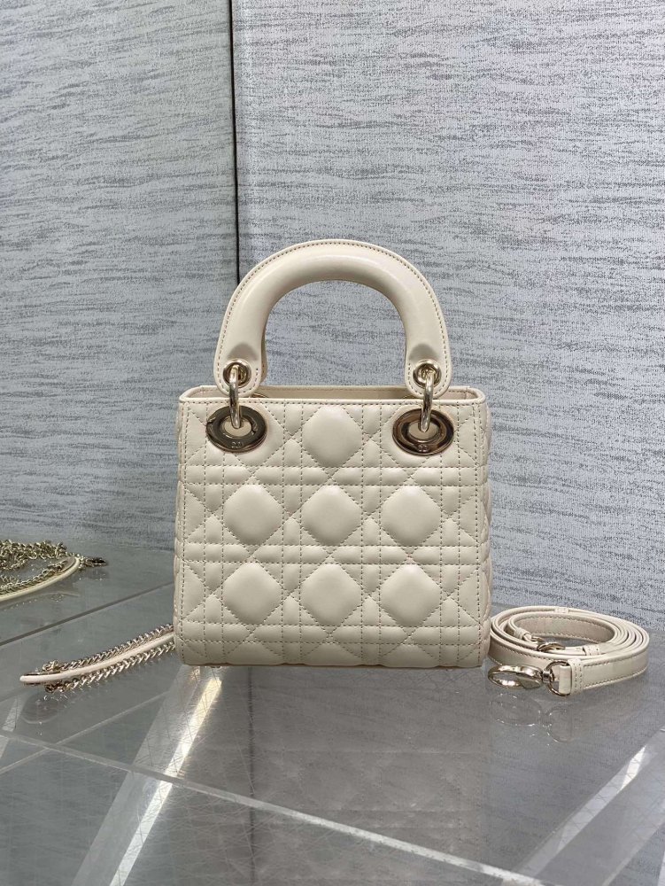 Сумка шкіряна Lady Dior 17 см фото 5