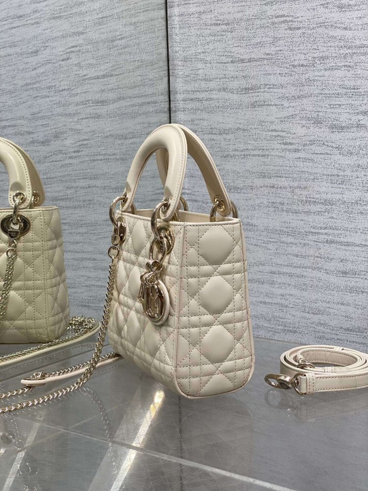 Сумка шкіряна Lady Dior 17 см фото 6