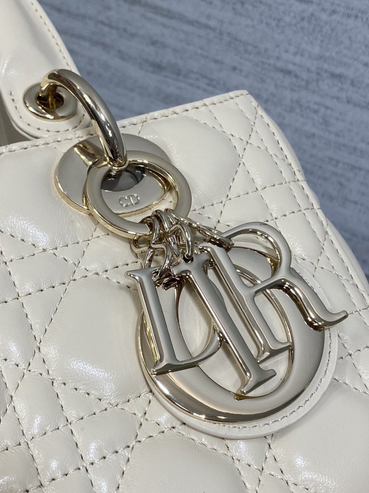 Сумка шкіряна Lady Dior 24 см фото 3