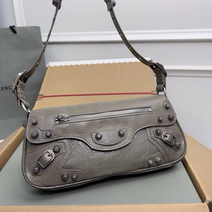 Сумка кожаная Le Cagole 30 см фото 2