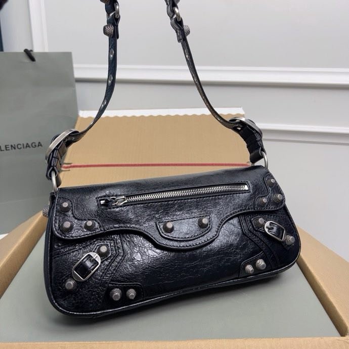 Сумка кожаная Le Cagole 30 см фото 2