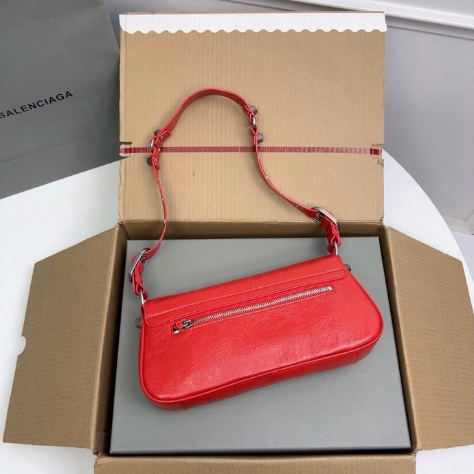 Сумка кожаная Le Cagole 30 см фото 2