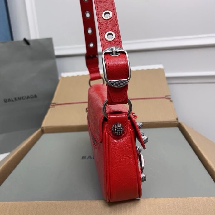 Сумка кожаная Le Cagole 30 см фото 3