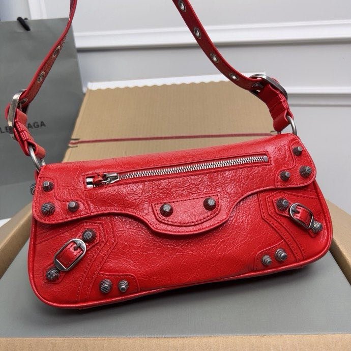 Сумка кожаная Le Cagole 30 см фото 4