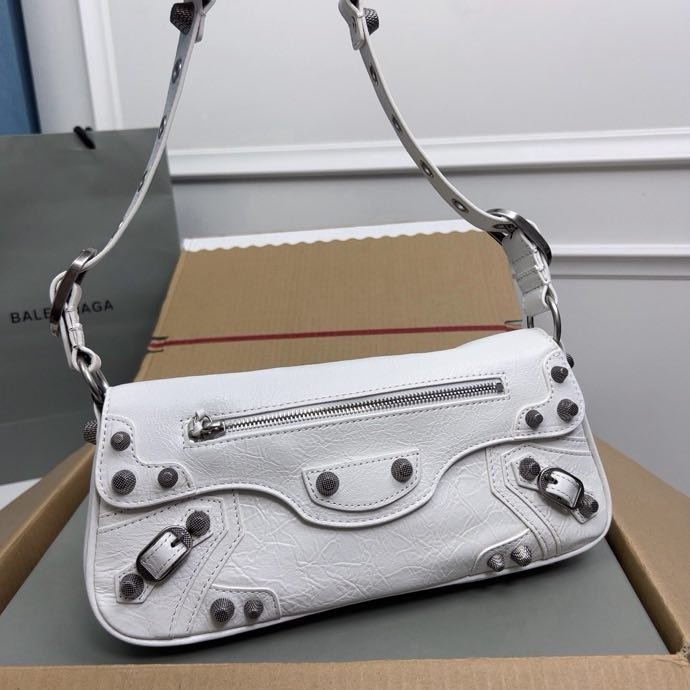 Сумка кожаная Le Cagole 30 см фото 5