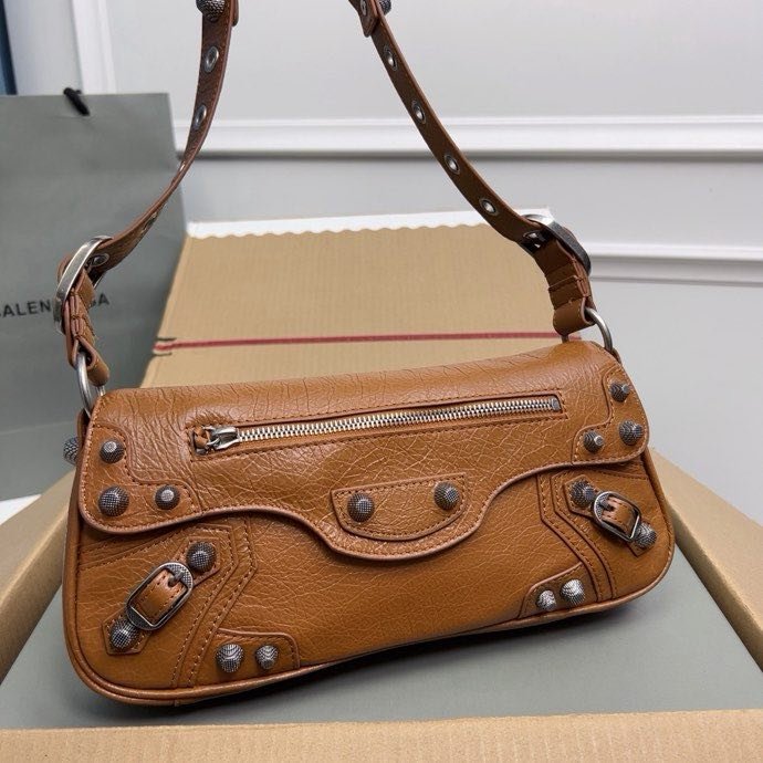 Сумка кожаная Le Cagole 30 см фото 5