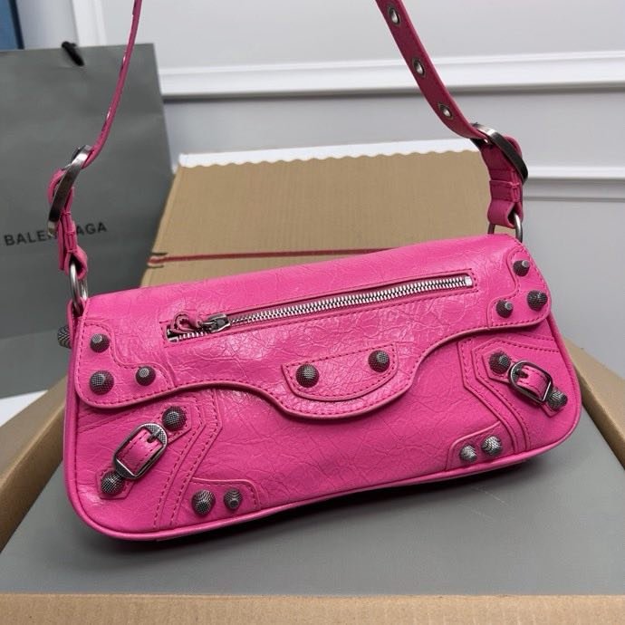 Сумка кожаная Le Cagole 30 см фото 5