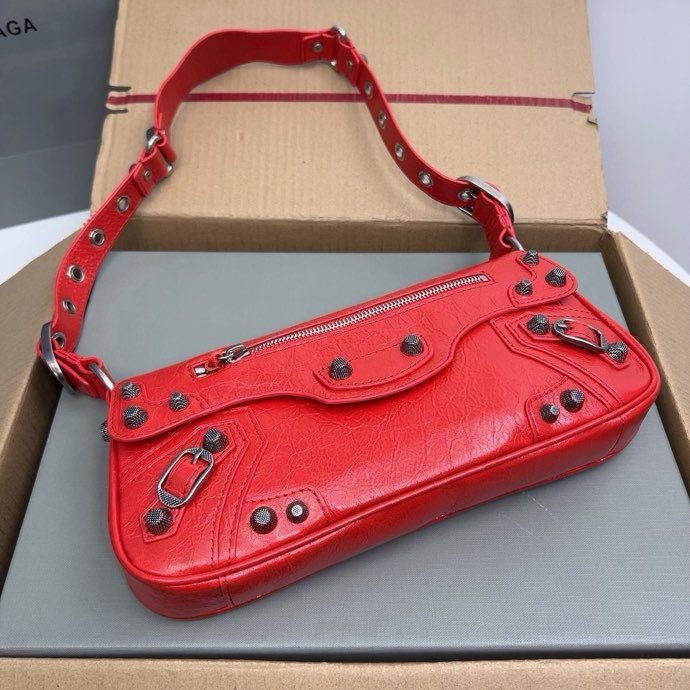 Сумка кожаная Le Cagole 30 см фото 5