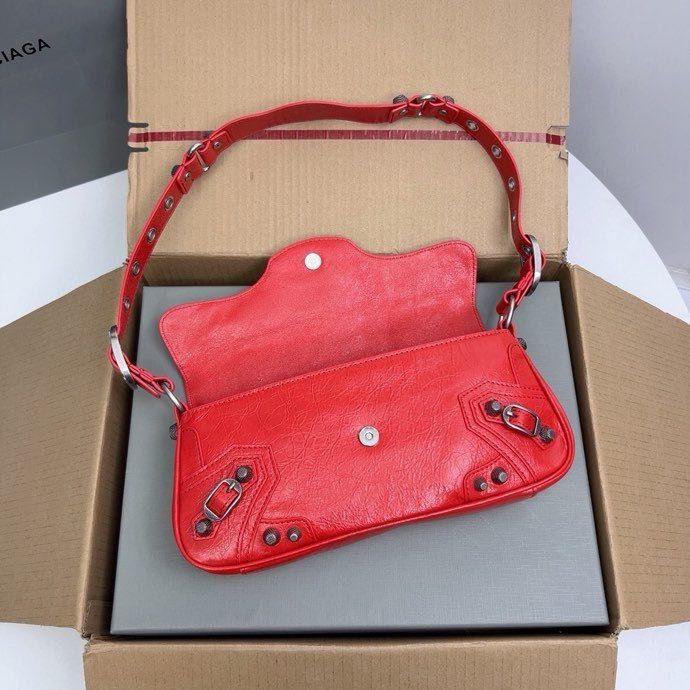 Сумка кожаная Le Cagole 30 см фото 7