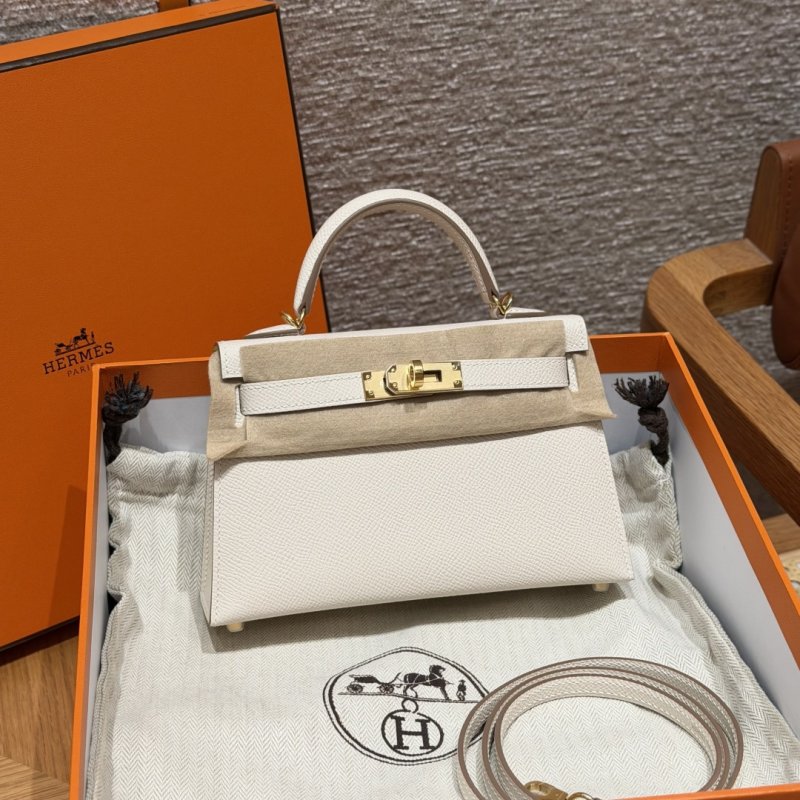 Сумка кожаная Mini Kelly 19 см в коже Epsom