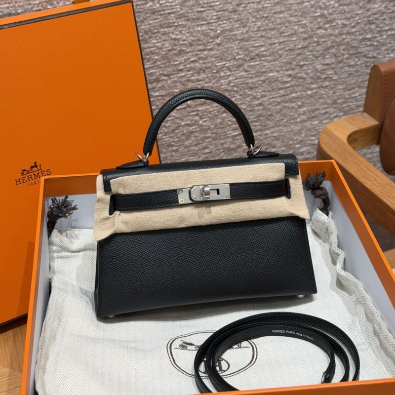 Сумка кожаная Mini Kelly 19 см в коже Epsom