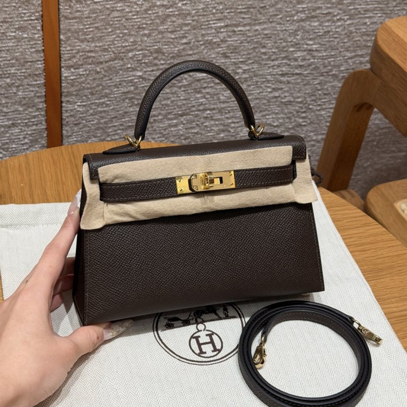 Сумка кожаная Mini Kelly 19 см в коже Epsom