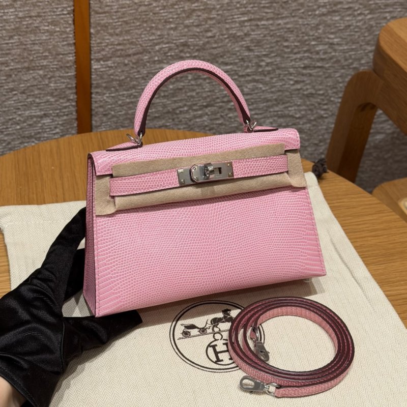 Сумка кожаная Mini Kelly 19 см в коже ящерицы