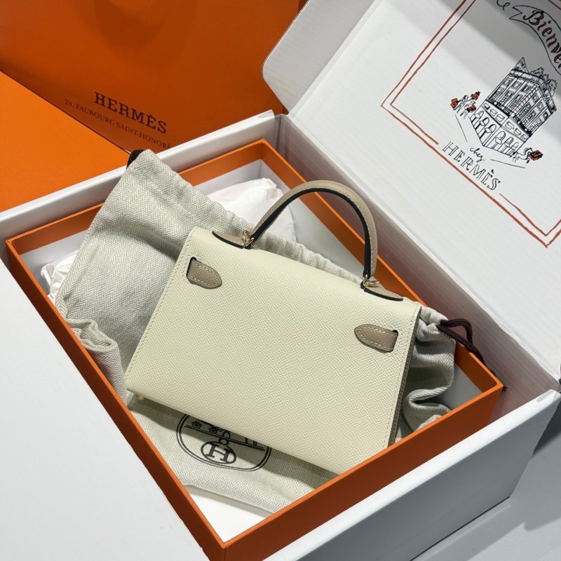 Сумка кожаная Mini Kelly 19 см фото 2