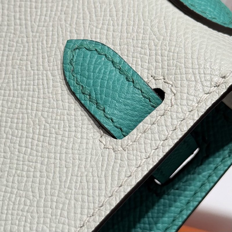 Сумка кожаная Mini Kelly 19 см фото 3