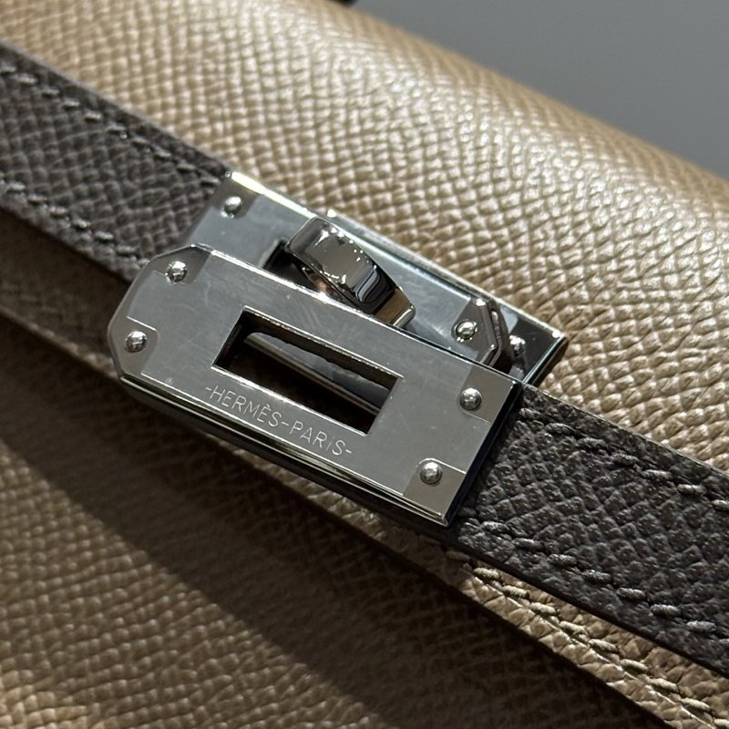 Сумка кожаная Mini Kelly 19 см фото 4