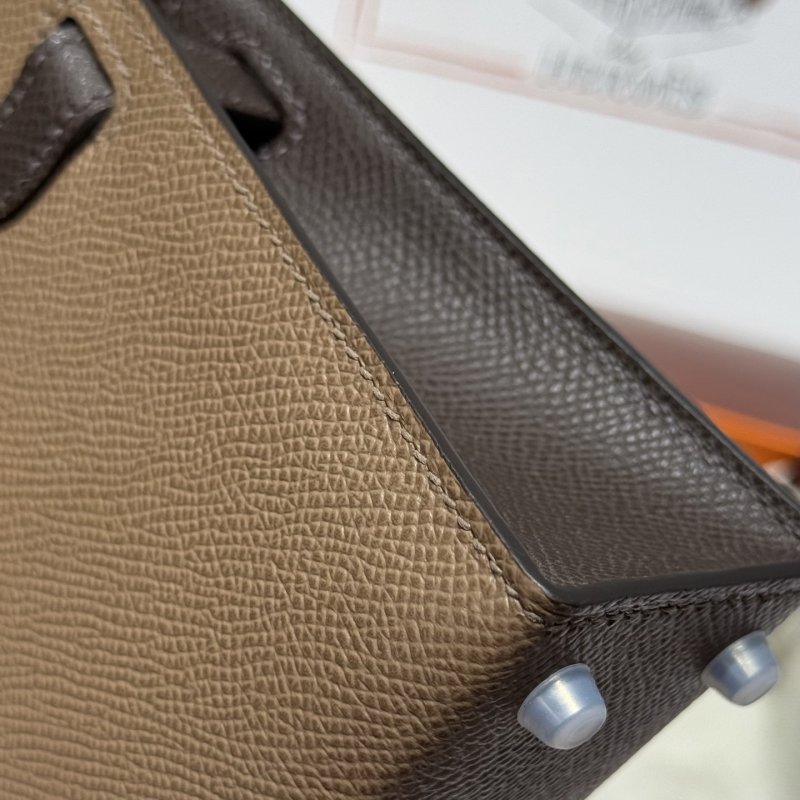 Сумка кожаная Mini Kelly 19 см фото 6