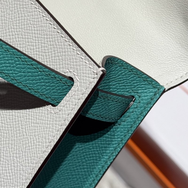 Сумка кожаная Mini Kelly 19 см фото 6