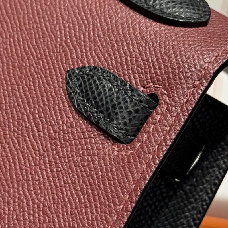 Сумка кожаная Mini Kelly 19 см фото 7