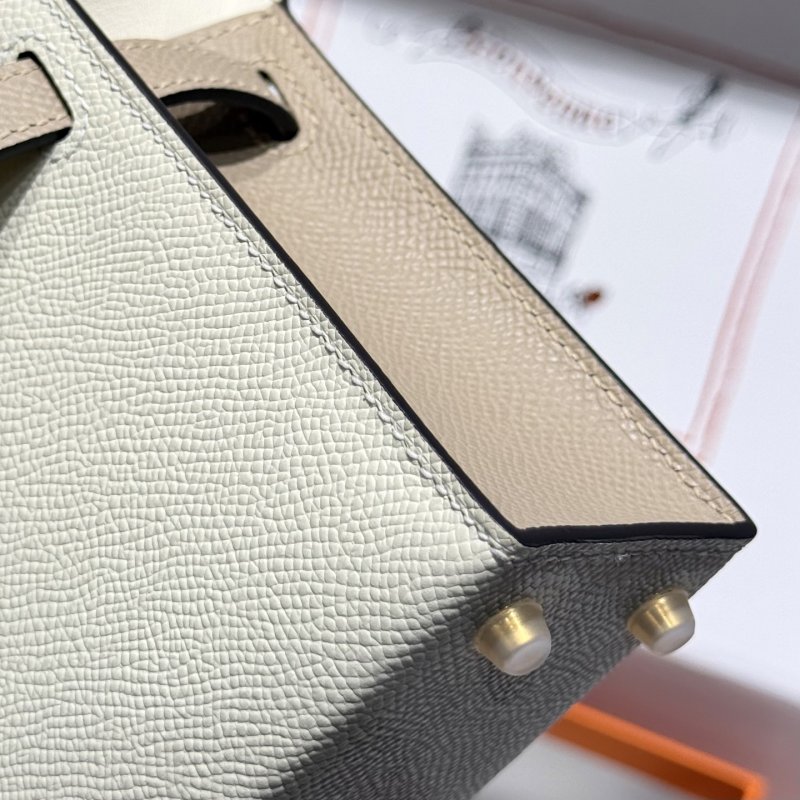 Сумка кожаная Mini Kelly 19 см фото 8