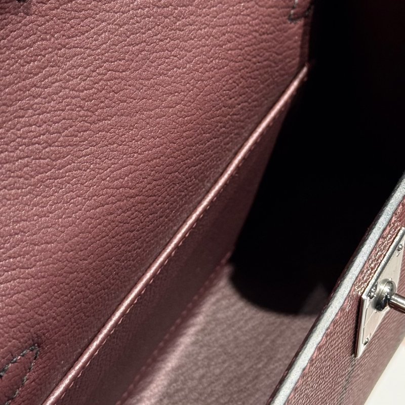 Сумка кожаная Mini Kelly 19 см фото 9