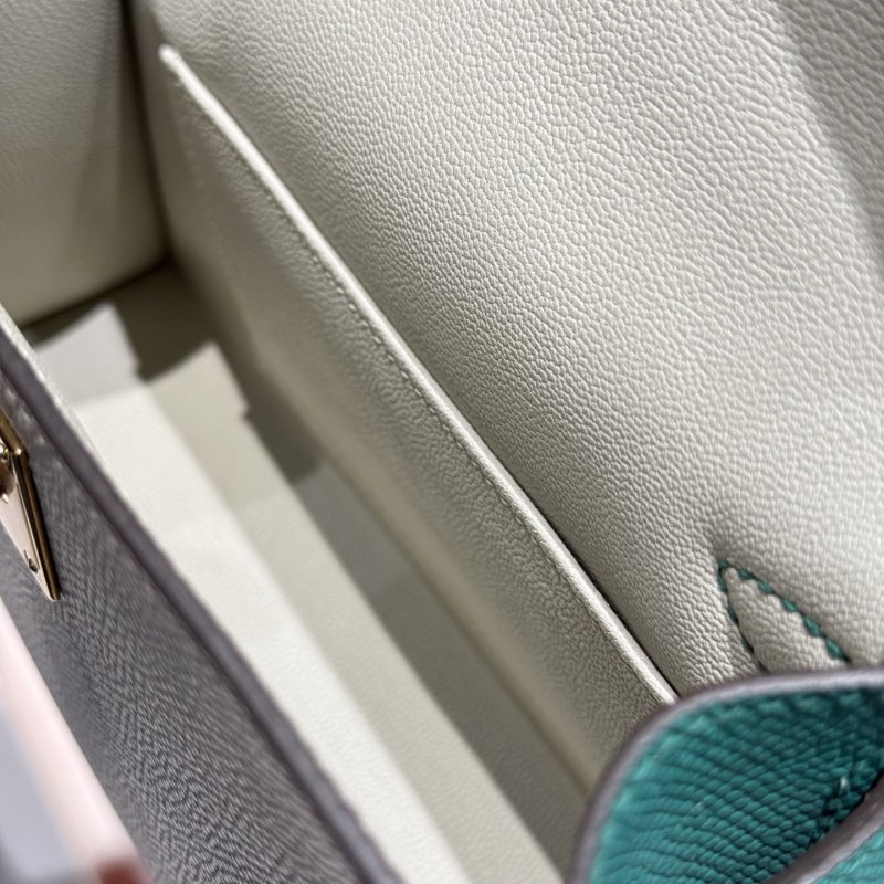 Сумка кожаная Mini Kelly 19 см фото 9