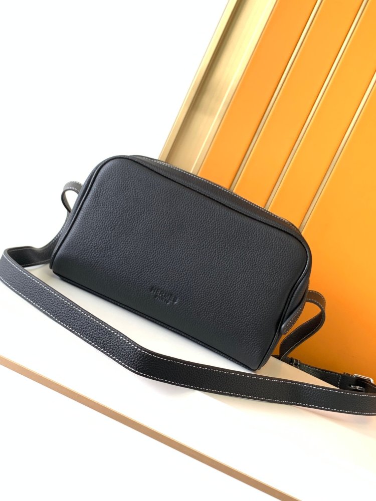 A bag leather men's 28 cm фото 3