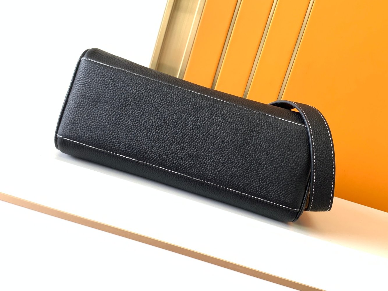 A bag leather men's 28 cm фото 4