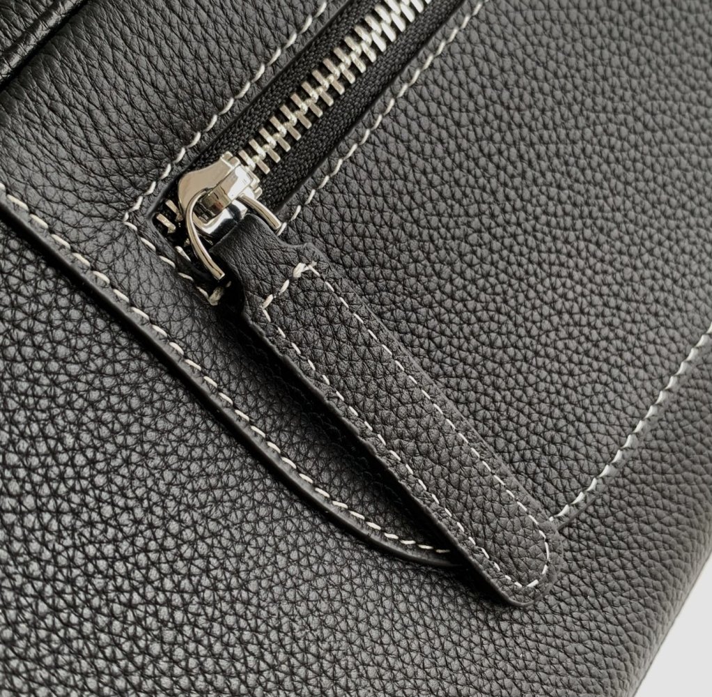 A bag leather men's 28 cm фото 7