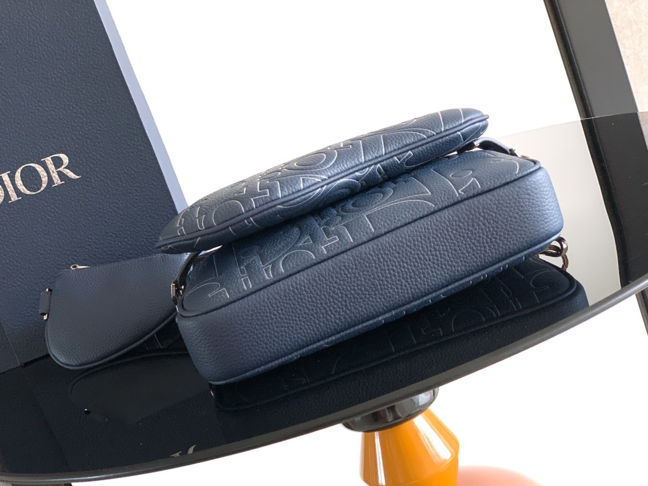 A bag leather men's Saddle 23 cm фото 4