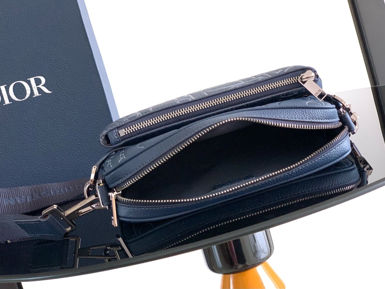 A bag leather men's Saddle 23 cm фото 8