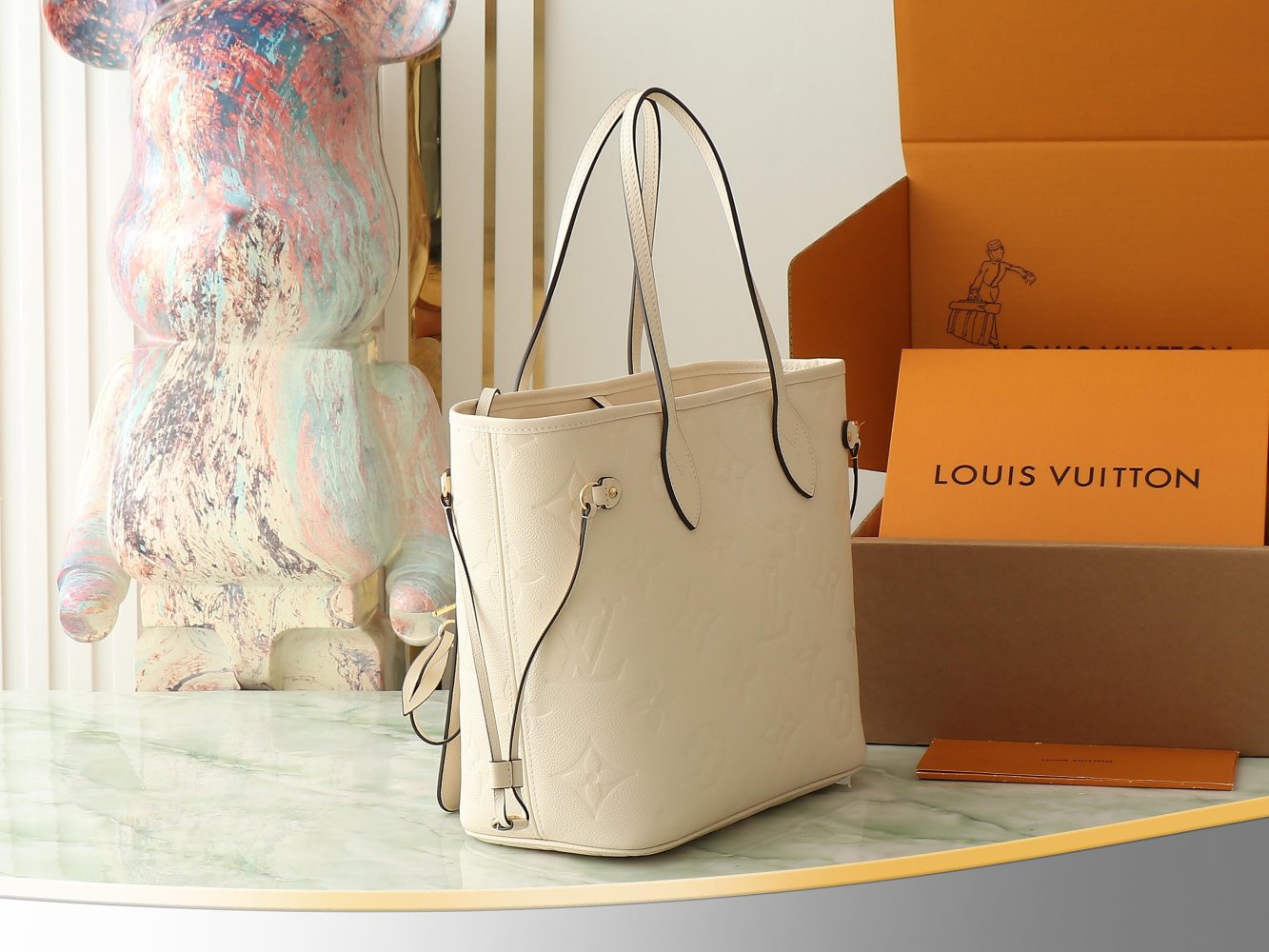 Сумка шкіряна Neverfull Medium 31 см фото 2