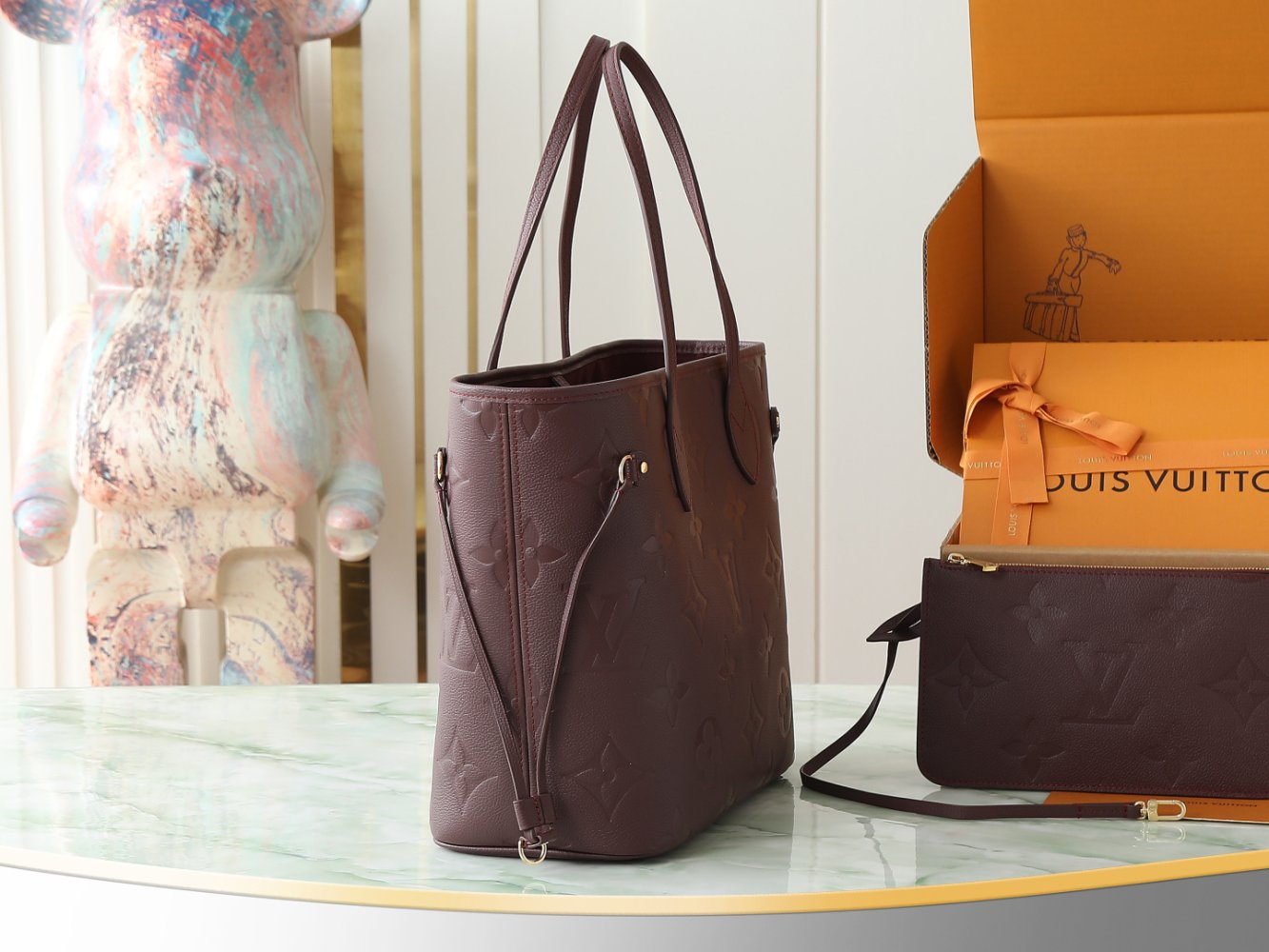 Сумка шкіряна Neverfull Medium 31 см фото 2