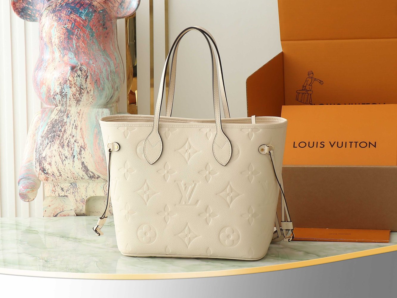 Сумка шкіряна Neverfull Medium 31 см фото 3