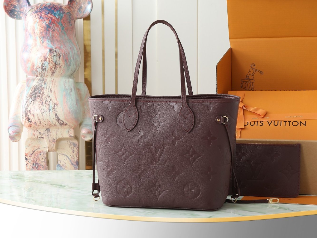 Сумка шкіряна Neverfull Medium 31 см фото 3