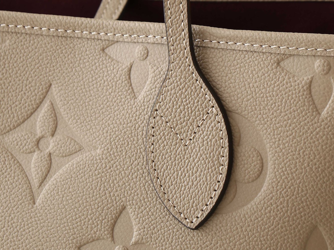 Сумка кожаная Neverfull Medium 31 см фото 5