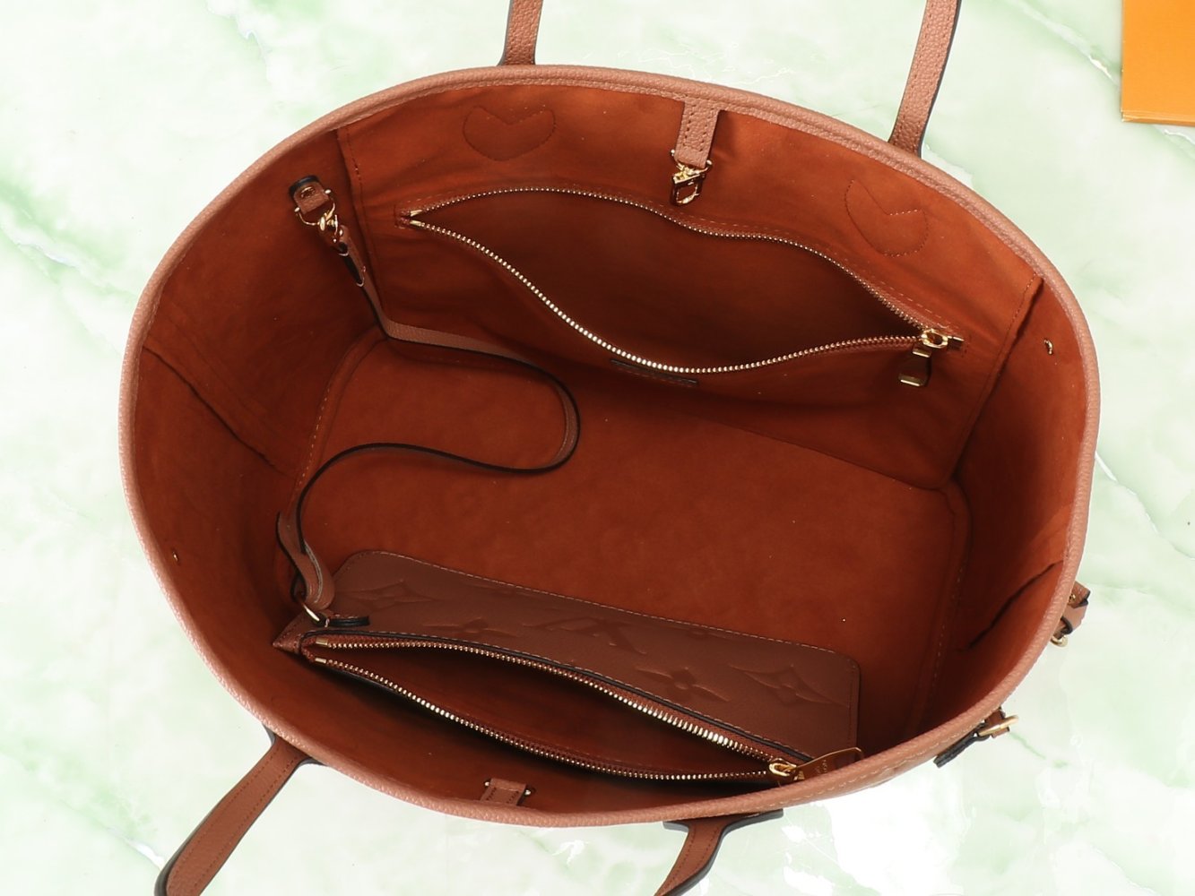 Сумка кожаная Neverfull Medium 31 см фото 9