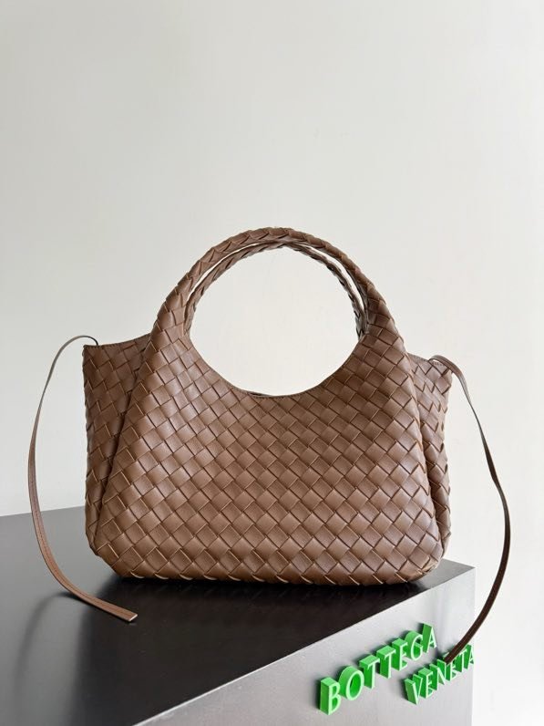 Сумка кожаная плетеная Campana 33 см