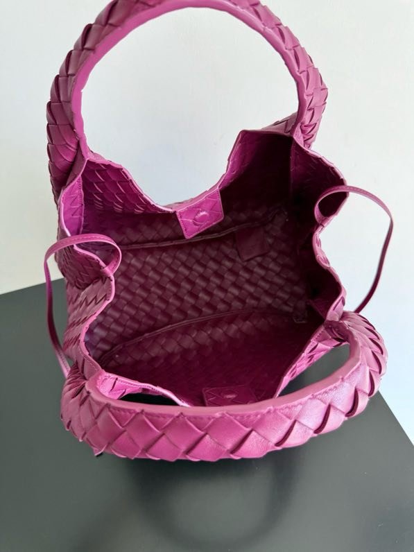 Сумка кожаная плетеная Campana 33 см фото 3