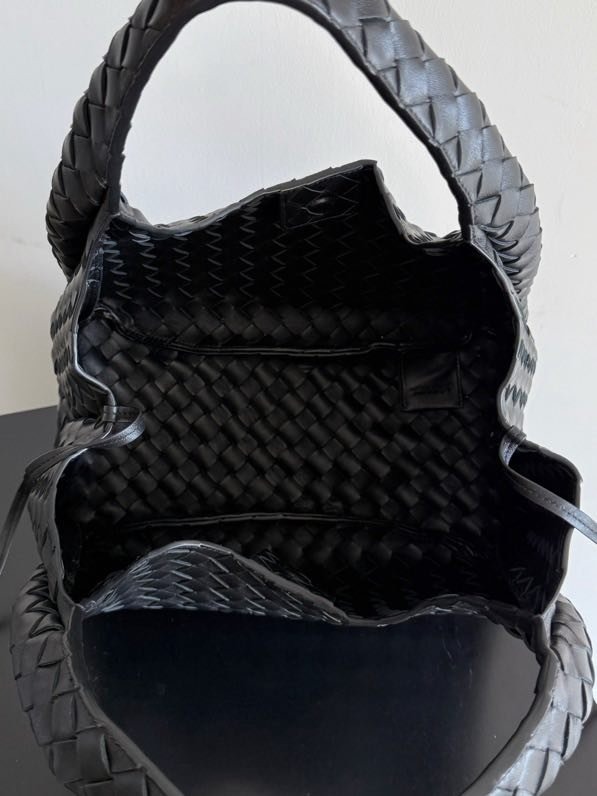 Сумка шкіряна плетені Campana 33 см фото 3
