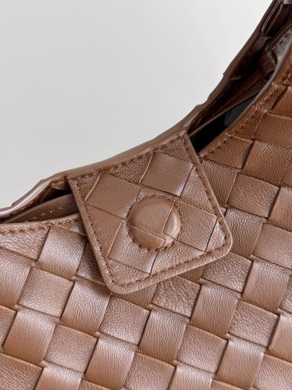 Сумка кожаная плетеная Campana 33 см фото 4