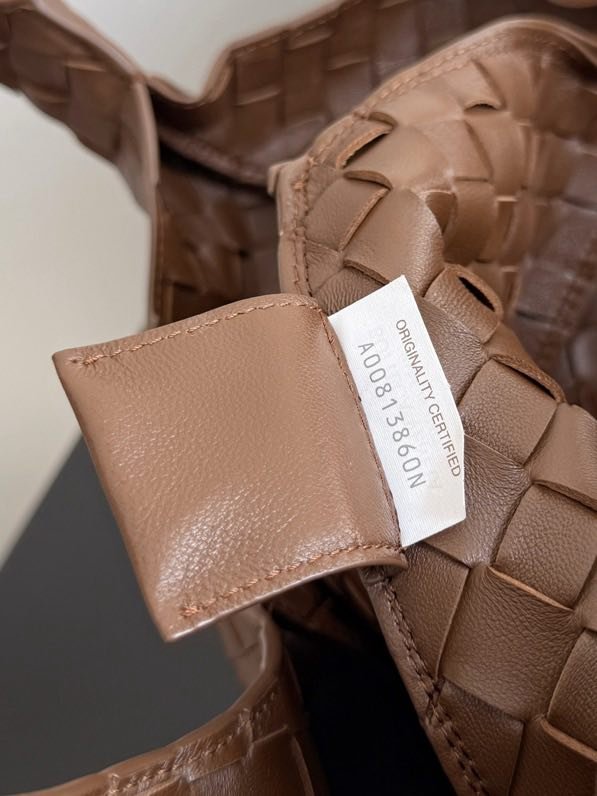 Сумка кожаная плетеная Campana 33 см фото 6