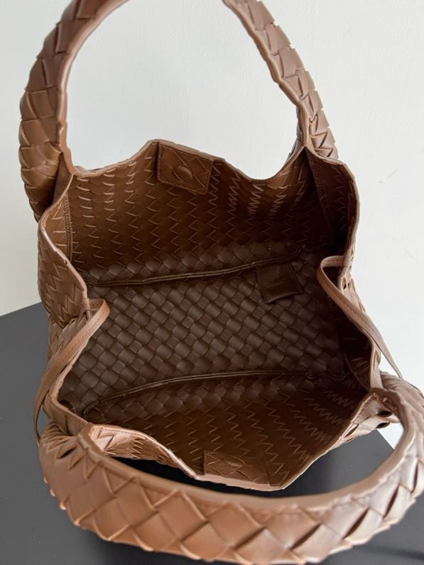 Сумка кожаная плетеная Campana 33 см фото 9