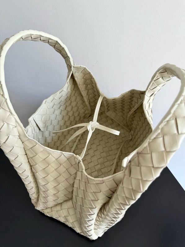 Сумка шкіряна плетені Campana 33 см фото 9